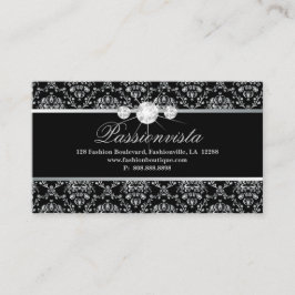 エレガントなジュエリーのダイヤモンドの銀製のダマスク織のロイヤリティ ロイヤリティカード