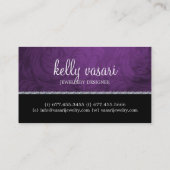 エレガントなジュエリーの名刺のテンプレート 名刺 (裏面)