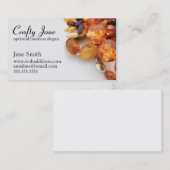 エレガントなジュエリーの名刺のデザインのテンプレート 名刺 (正面/裏面)