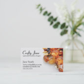 エレガントなジュエリーの名刺のデザインのテンプレート 名刺 (スタンド正面)