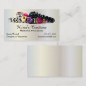 エレガントなジュエリーまたは宝石類デザイナーメーカー 名刺 (正面/裏面)