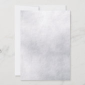 エレガントなジュエリー付きスノーフレークの結婚式招待状 招待状 (裏面)