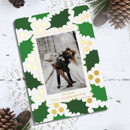 エレガントなジョリーホリデー フォイル カード