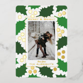 エレガントなジョリーホリデー フォイル カード (正面)