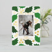 エレガントなジョリーホリーフォトホリデーカード 箔シーズンカード (立ち正面)