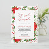 エレガントなジングルアンドミンゲルホリデーパーティー 招待状 (スタンド正面)