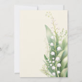 エレガントなスイセンのウェディング セーブ・ザ・デート 招待状 (裏面)