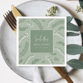 エレガントなスイセンの庭でのブライズシャワー スタンダードカクテルナプキン