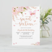 エレガントなスイート16の誕生日招待状 招待状 (スタンド正面)