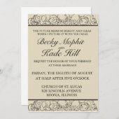 エレガントなスカルの招待状 招待状 (正面/裏面)