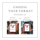 エレガントなスクリプトのクリスマスオーナメント シーズンカード