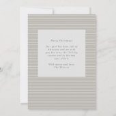 エレガントなスクリプトのクリスマス祝福 ホリデーカード 招待状 (裏面)