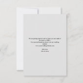 エレガントなスクリプトのSave the Dateお知らせカード セーブザデート (裏面)