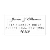 エレガントなスクリプトウェディング セルフインキングスタンプ (デザイン)