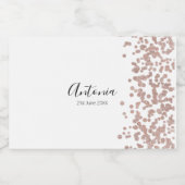 エレガントなスクリプトネーム 誕生日 スパークリングワインラベル (シングルラベル)