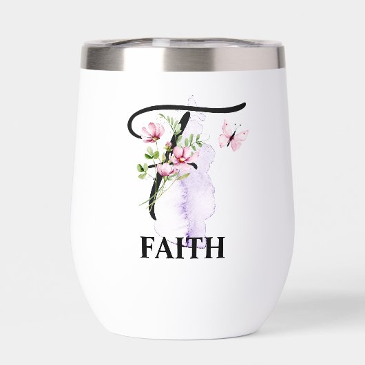 エレガントなスクリプトレターF モノグラム 個人名 (背面)