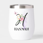 エレガントなスクリプトレターH モノグラム 個人名 (背面)