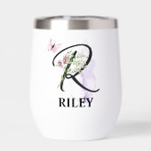 エレガントなスクリプトレターR モノグラム パーソナライズドネーム (背面)