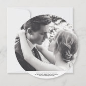 エレガントなスクリプト付きのフルフォトテンプレート Save The Date セーブザデート (裏面)