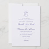 エレガントなスクリプト写真付き聖書の一節を掲げるクリスチャンウェディング 招待状 (正面)