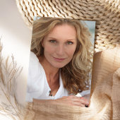 エレガントなスクリプト写真 50歳の誕生日 招待状