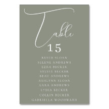 エレガントなスクリプト席札