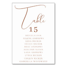 エレガントなスクリプト席札