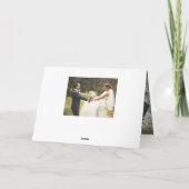 エレガントなスクリプト ウェディング サンクス w. フォト コラージュ サンキューカード (裏面)