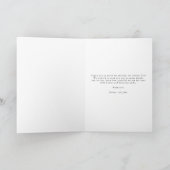 エレガントなスクリプト ウェディング フォト サンクスカード サンキューカード (内部)