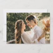 エレガントなスクリプト シンプルウェディング セーブザデート (裏面)