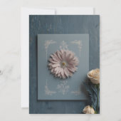 エレガントなスクリプト セーブ・ザ・デート 発表カード (裏面)