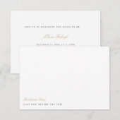 エレガントなスクリプト バチェロレッテ パーティー カード (正面/裏面)