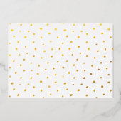 エレガントなスクリプト メリークリスマス カスタムフォト 箔シーズンカード (裏面)