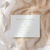 エレガントなスクリプト モダン ウォーターカラー デイジー セーブザデート