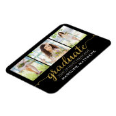 エレガントなスクリプト 卒業発表 マグネット (左側)