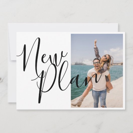 エレガントなスクリプト  日付変更写真 セーブザデート (正面)