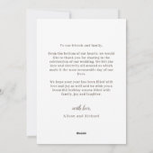 エレガントなスクリプト 結婚した クリスマス (裏面)