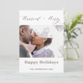 エレガントなスクリプト 結婚しました クリスマス (スタンド正面)
