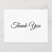 エレガントなスクリプト 50歳の誕生日お礼メッセージ ポストカード (正面)