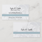 エレガントなスクロールお母さんカード コーリングカード (正面/裏面)