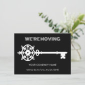 エレガントなスケルトンキー ビジネス移転お知らせ 案内状 (スタンド正面)