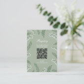 エレガントなスズラン ブライダルシャワーレジストリー エンクロージャーカード (スタンド正面)