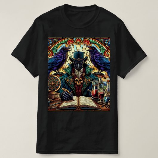 エレガントなスタイルのペストドクター Tシャツ (デザイン正面)