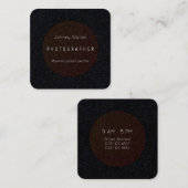 エレガントなスタイルの円形にされたフレーム・カバー スクエア名刺 (正面/裏面)