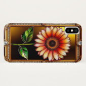 エレガントなステンドグラスの花のアート作品 Case-Mate iPhoneケース (裏面(横))