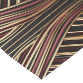 エレガントなストライプのウェディングテーブルランナー ショートテーブルランナー (コーナー)