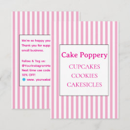 エレガントなストライプ エンクロージャーカード