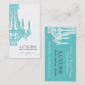 エレガントなスパおよびサロンの名刺 名刺 (正面/裏面)