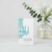 エレガントなスパおよびサロンの名刺 名刺 (スタンド正面)