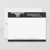 エレガントなスパおよびサロンNotecards ノートカード (正面)